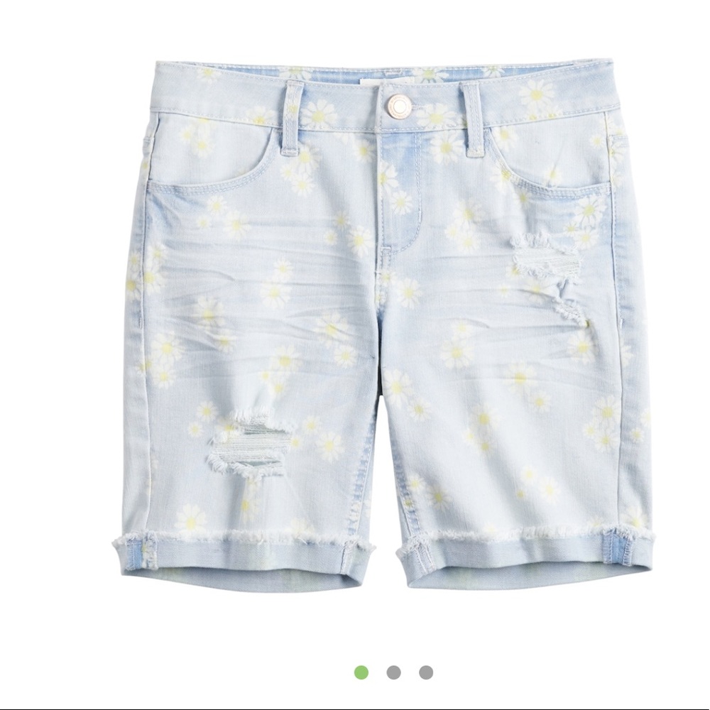 Girls SO Cuffed Bermuda Jean Shorts
